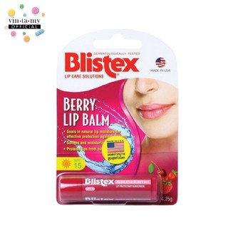 Blistex Berry lip balm SPF15 ลิปบาล์มบำรุงริมฝีปาก ครั้งที่ผลิต: 04/2020