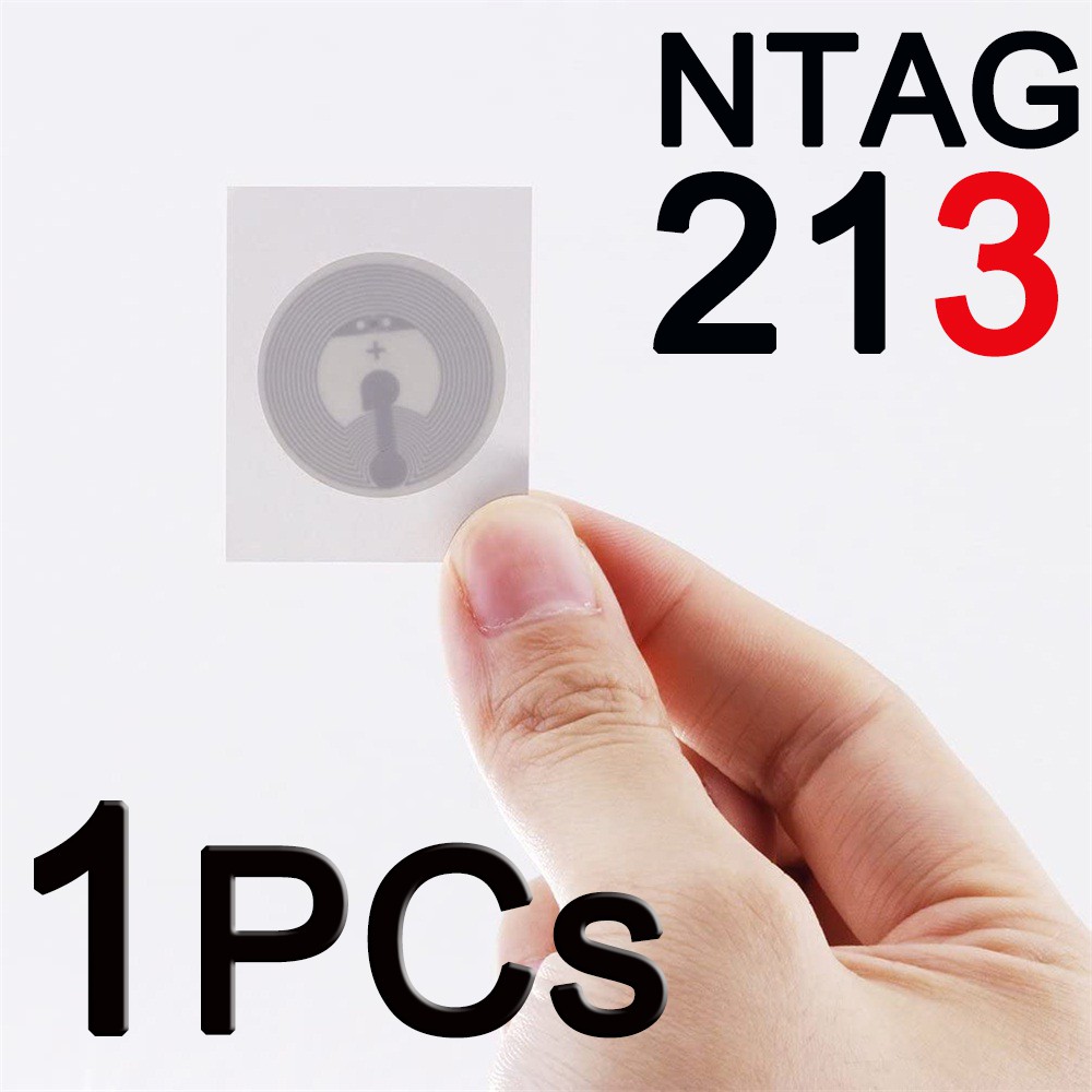 1PCs NFC TAG Sticker 13.56MHz ISO14443A Ntag213 Universal Label RFID Tag Key  for Smartphones personal automation shortc