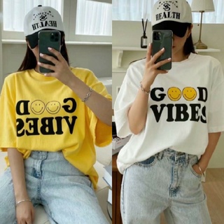 เสื้อยืด 🌈 Good vibes ทรง Oversize