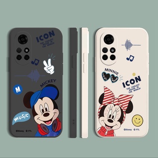 เคสโทรศัพท์มือถือแบบนิ่ม ขอบสี่เหลี่ยม ลายมินนี่เมาส์น่ารัก สําหรับ Infinix Hot 11S 10 Play 10S 10i Smart 6 HD 5 12i X6511 X657B Note 12 G96