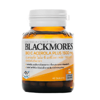 Exp.1/24 (40 เม็ด) Blackmores Bio C Acerola Plus 1500mg วิตามินซี ไบโอ ซี อะซีโรลา พลัส 1500 มก.