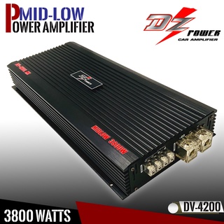 [ ลดพิเศษ ]พาวเวอร์แอมป์รถยนต์ DZ POWER รุ่นDV-4200 สุดยอดพาวเวอร์แอมป์ขับลำโพงเสียงกลาง-ซับได้ 12-20 ดอก กำลังขับ 3800W