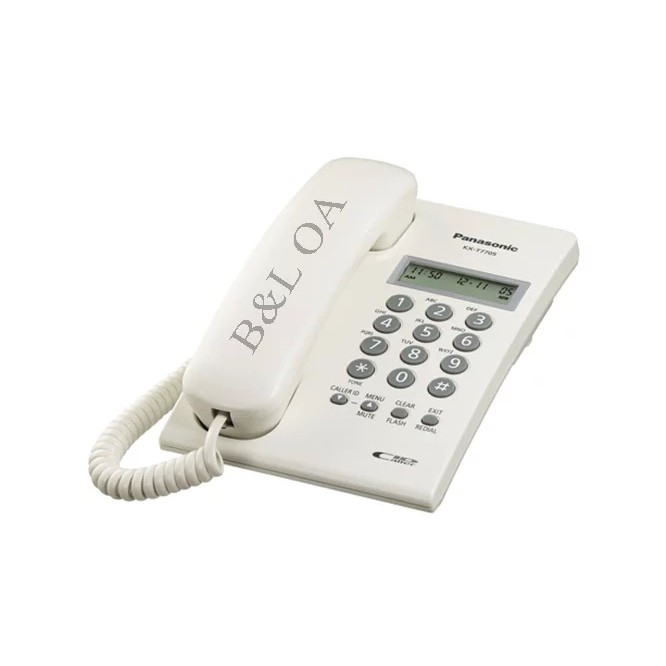 Panasonic Telephone CALLER ID มีจอโชว์เบอร์ รุ่น KX-T7703X (สีขาว)