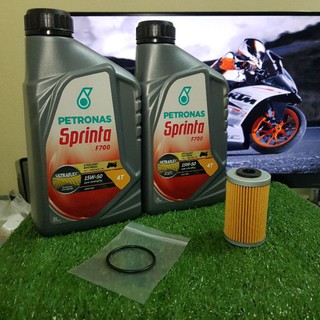 ชุดน้ำมันเครื่อง Petronas Sprinta F700 สำหรับ KTM DUKE/RC 200/250/390