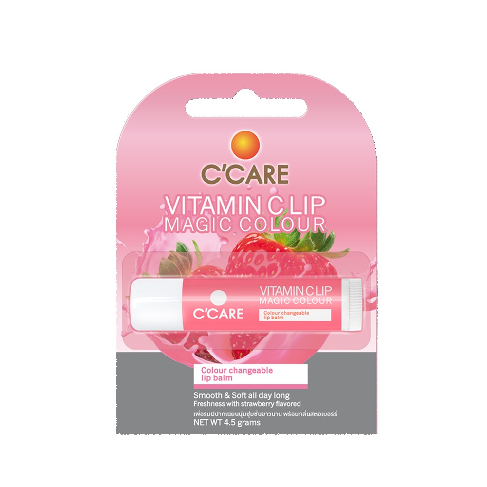 ซีแคร์ วิตามิน ซี ลิป เมจิก คัลเลอร์ (4.5 กรัม) C’CARE Vitamin C Lip Magic Colour (4.5 g)