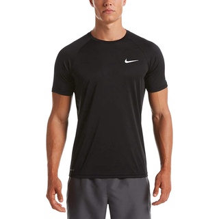 เสื้อขาว NIKEกัปปะเสื้อยืดผู้ชาย Nike Essential Short Sleeve Hydroguard NIKE Mens Womens T-shirts