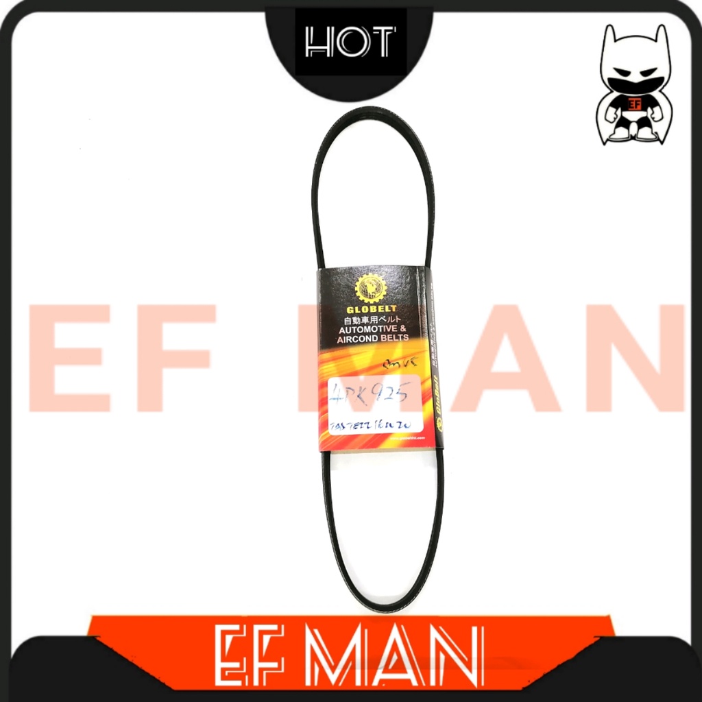 สายพานพัดลม Globelt 4PK925 Kia Carens 1.8 16V Suzuki Jimny SJ413 Nissan Cefiro 2.0 BlueBird U11 90 T