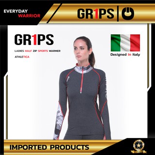 เสื้อแขนยาว เสื้อแขนยาวออกกำลังกาย สำหรับผู้หญิง LADIES HALF ZIP SPORTS WARMER ATHLETICA แบรนด์ GR1PS