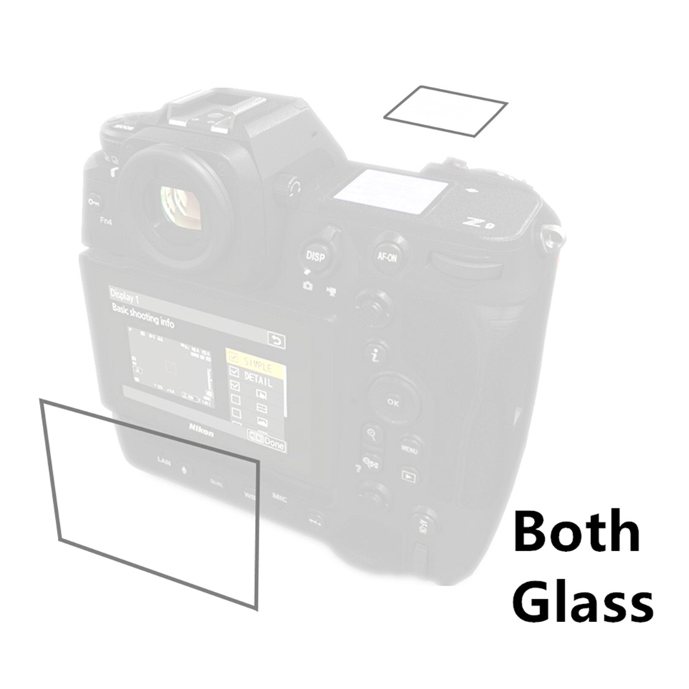 กระจกนิรภัยกันรอยหน้าจอ LCD Z9 มีกาวในตัว สําหรับ Nikon Z 9
