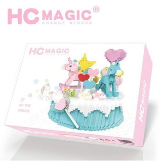 ตัวต่อโมเดล Unicorn Cake HC Magic No. 1016 ม้ายูนิคอร์น  จำนวน : 1894 ชิ้น ขนาด 14 ซม.