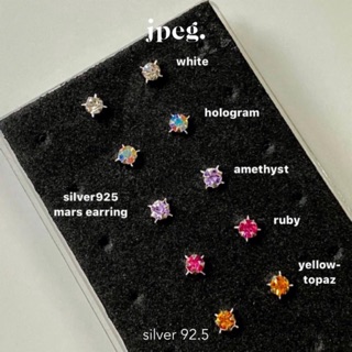 mars star earring (เงินแท้)