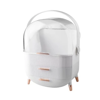 กล่องเครื่องสำอาง กล่องเก็บเครื่องสำอาง ที่เก็บเครื่องสำอาง มีลิ้นชัก กันน้ำได้