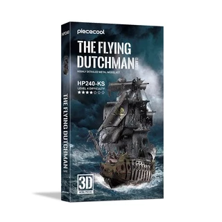 Piececool จิ๊กซอว์โลหะ 3 มิติสำหรับผู้ใหญ่ - ชุดสร้างโมเดล Flying Dutchman ของขวัญเรือโจรสลัดสำหรับเด็ก
