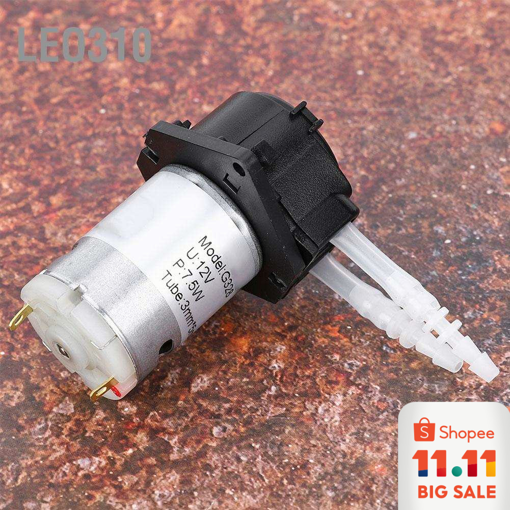 Leo310 12V 3*5 Dosing Pump DIY Peristaltic Tube Head For Aquarium Lab