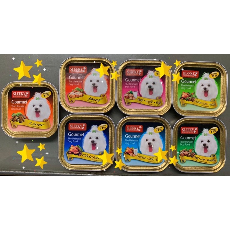 🐶🐶Sleeky สลิกกี้ อาหารตลับแสนอร่อย ขนาด110กรัม🐶🐶