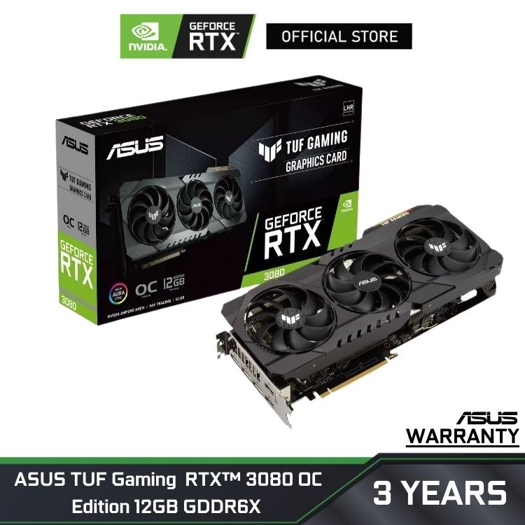 ASUS TUF Gaming GeForce RTX™ 3080 OC Edition 12GB GDDR6X การ์ดจอ