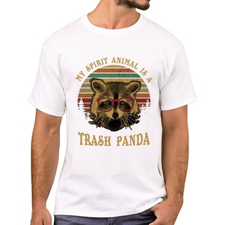 เสื้อยืดผ้าฝ้าย เสื้อยืด พิมพ์ลาย My Spirit Animal Is A Trash Panda สําหรับผู้ชาย