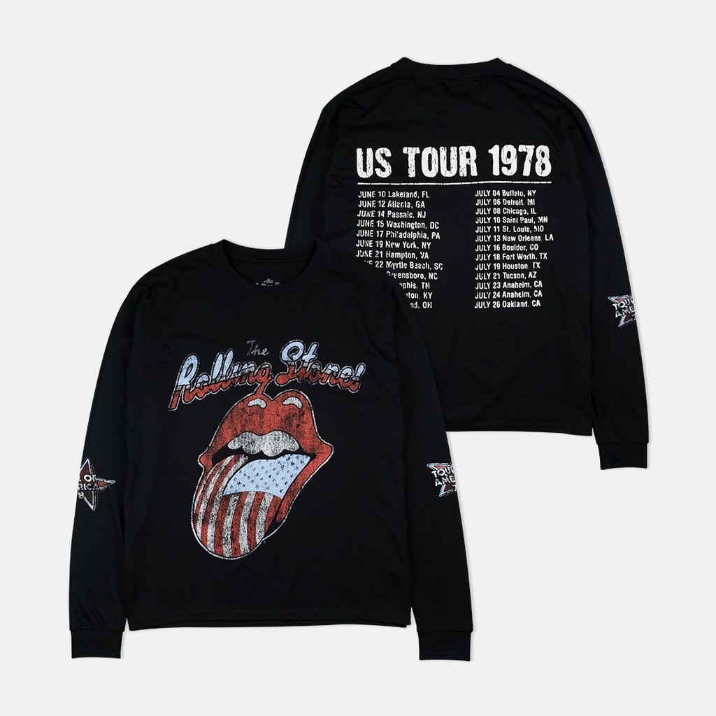 เสื้อยืด พิมพ์ลาย Rolling Stones US Tour '78