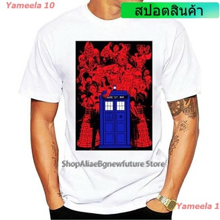 Yameela 10 2022 เสื้อยืดผ้าฝ้าย 100% พิมพ์ลาย Doctor Who Tardis แฟชั่นฤดูร้อนสําหรับบุรุษทุกขนาด discount