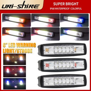 ไฟเลี้ยว Led 48W 12-24V สีเหลืองอําพันสําหรับรถจี๊ปออฟโรด 4X4 รถ Atv Suv รถบรรทุก Ip67 สีเหลืองอําพัน 1 ชิ้น