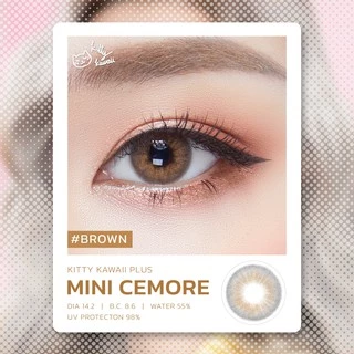 คอนแทคเลนส์🌈Mini Cemore🌈 Brown/Gray (Kitty Kawaii) ขนาดมินิ💖ขายดี🍭