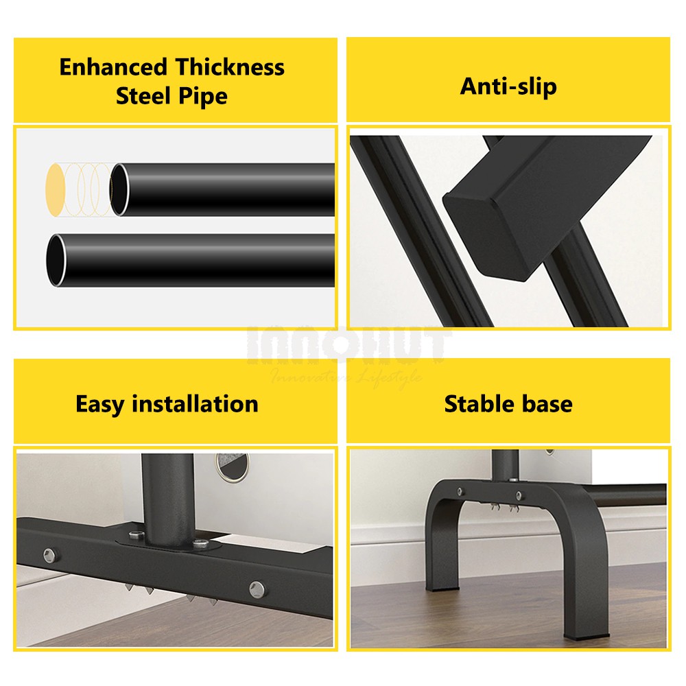 Innohut Powder Coated Steel Clothes Hanging Rack Clothes Hanger Rack ...