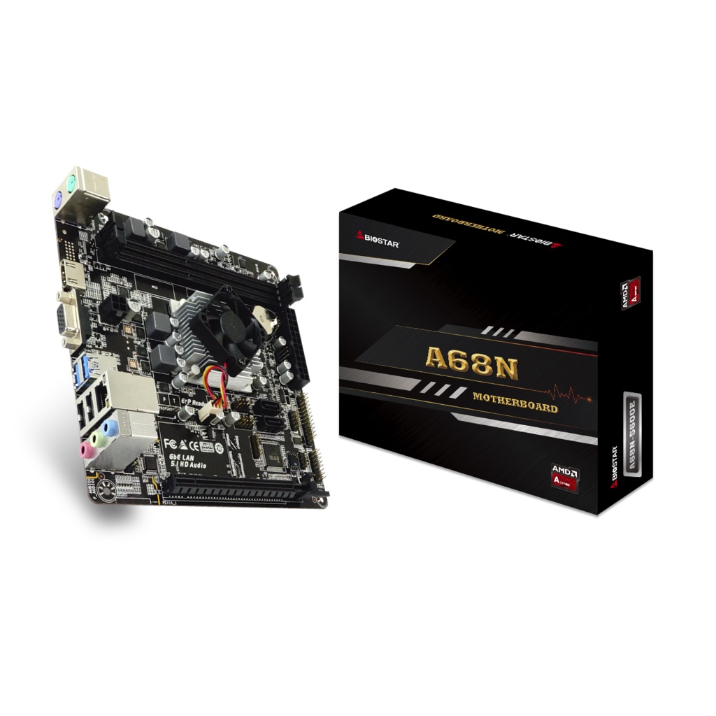 Motherboard Biostar A68N-5600E AMD PRO A4-3350B Processor CPU onboard A68N 5600E