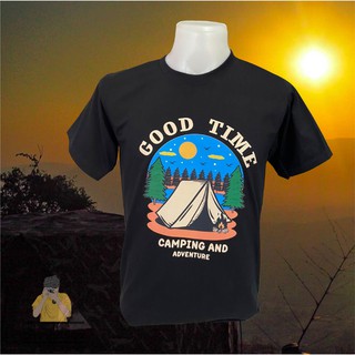 เสื้อCamping ผ้า Cotton comb No.30 ใส่สบาย ระบายอากาศได้ดี แคมป์ปิ้ง สวย คุ้ม แน่นอน