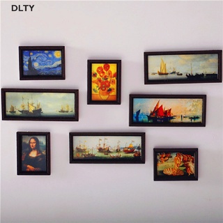 DL Dollhouse Miniature Photo Frame Oil Painting Wall Painting Furniture Accessories TY