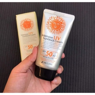 กันแดด3w กันแดดหน้าเงา กันแดดเกาหลี 3W Clinic Sunblock UV Cream SPF50PA+++