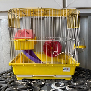 [[ลดล้างสต็อค-หมดแล้วหมดเลย]] Hamster Cage กรงหนูแฮมสเตอร์และสัตว์เลี้ยงขนาดเล็ก รุ่นมีถาด