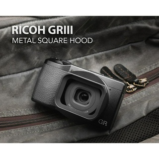 ฮูด Ricoh GRIII GRIIIX JJC LH-GR3 LH-GR3X Metal Square Hood