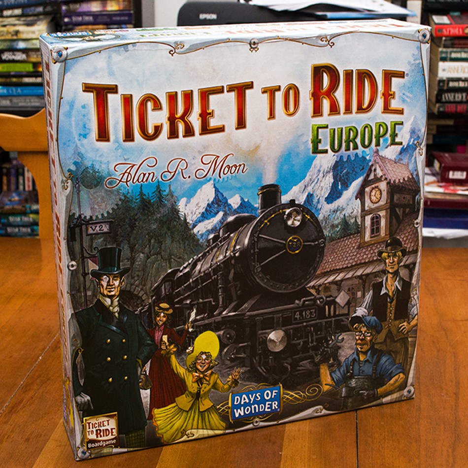พร้อมส่ง！！ เกมการ์ดตั๋วเพื่อการขับขี่ Ticket To Ride - Europe Board Game