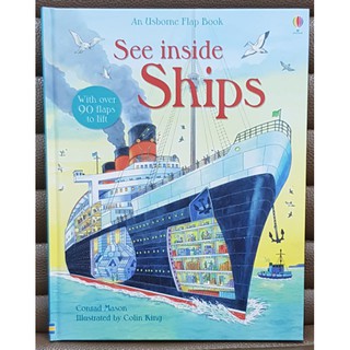 See inside Ships เหมาะสำหรับ 6 ขวบ+  Board book กระดาษแข็งทุกหน้า with flaps