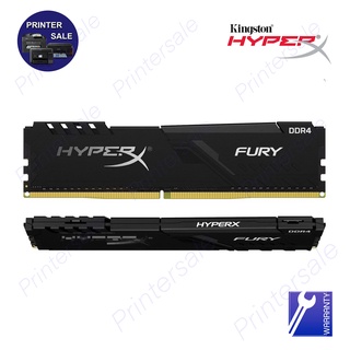 8GB (8GBx1) DDR4/3200 RAM PC (แรมพีซี) KINGSTON HyperX FURY BLACK (HX432C16FB3/8)(KF432C16BB/8) By Printersale