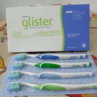 😁แปรงสีฟัน กลิสเทอร์  Amway Glister Brushtooth 1กล่องมี4อัน (เปลี่ยนกล่องใหม่)