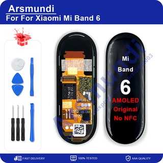 Original For Xiaomi Mi Band 6 smart bracelet LCD display screen repair touch screen No NFC