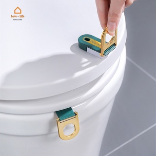 Fashion Metal Wardrobe Drawer Handle Pull Ring/ Multi-Function Home Closestool Seat Cover Lifter/ Portable Suction Cup Bathroom Accessories