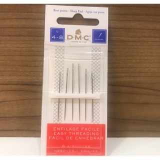 DMC Easy threading needle เข็มหัวแตกใส่ด้ายได้เลย โดยไม่ต้องสน