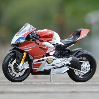 โมเดลรถจักรยานยนต์ Maisto 1:18 Ducati Panigale V4 S Corse รถหล่อ แบบคงที่ ของเล่น ของสะสม