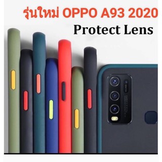 🇹🇭ส่งจากไทย🇹🇭เคสขอบสีรุ่นใหม่ OPPO A93 2020 สินค้าพร้อมส่ง