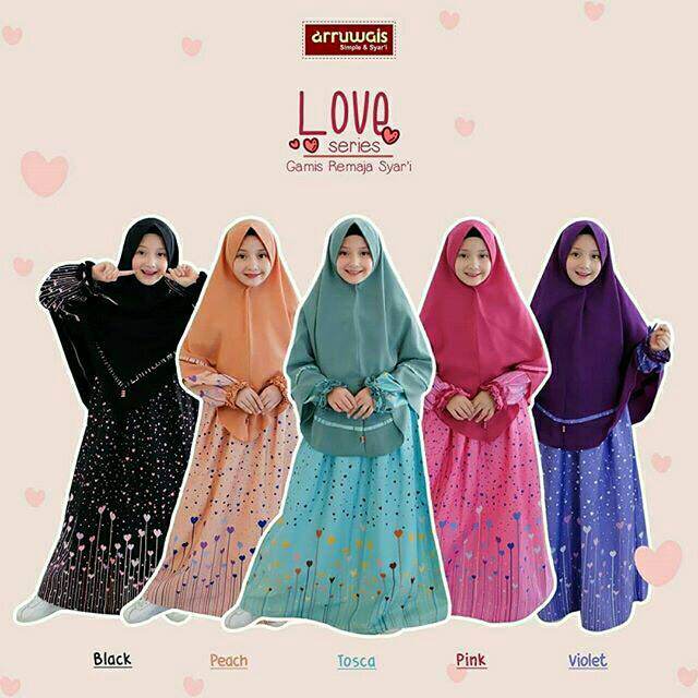 Katun Ar RUWAIS GAMIS ชุด SYARI TEENAGER ผ้าฝ้ายญี่ปุ่นชุดเสื้อผ้า ORI 9-13 ปี