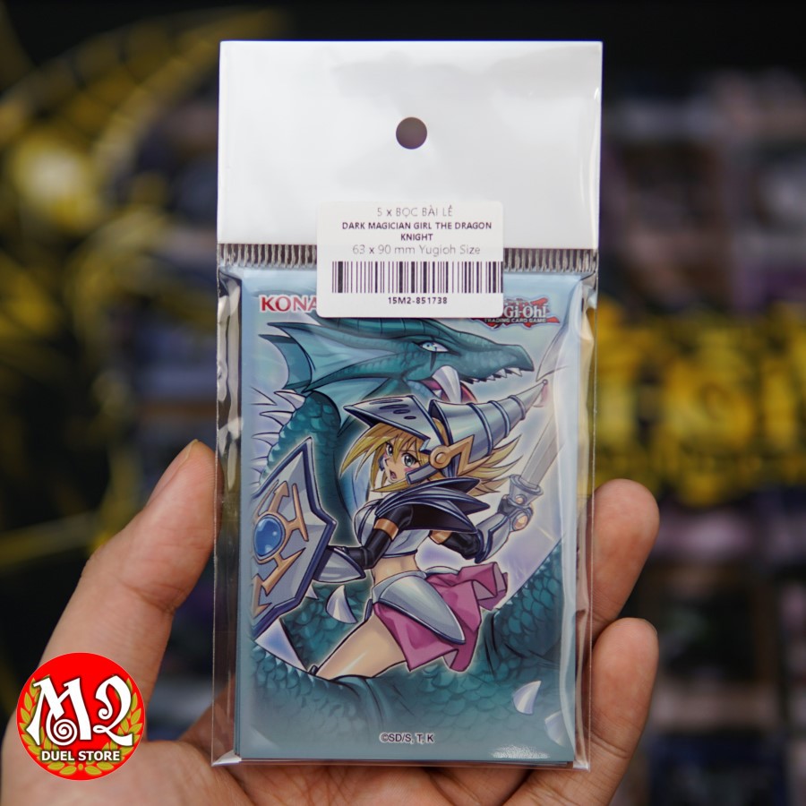 Yugioh Dark Magician Girl The Dragon Knight Card Sleeves Card Cover - 63x90 mm - จํานวนเสริม