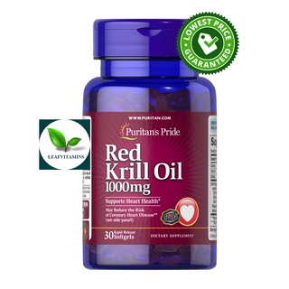 Puritans Pride Red Krill Oil 1000 mg (170 mg Active Omega-3) / 30 Softgels