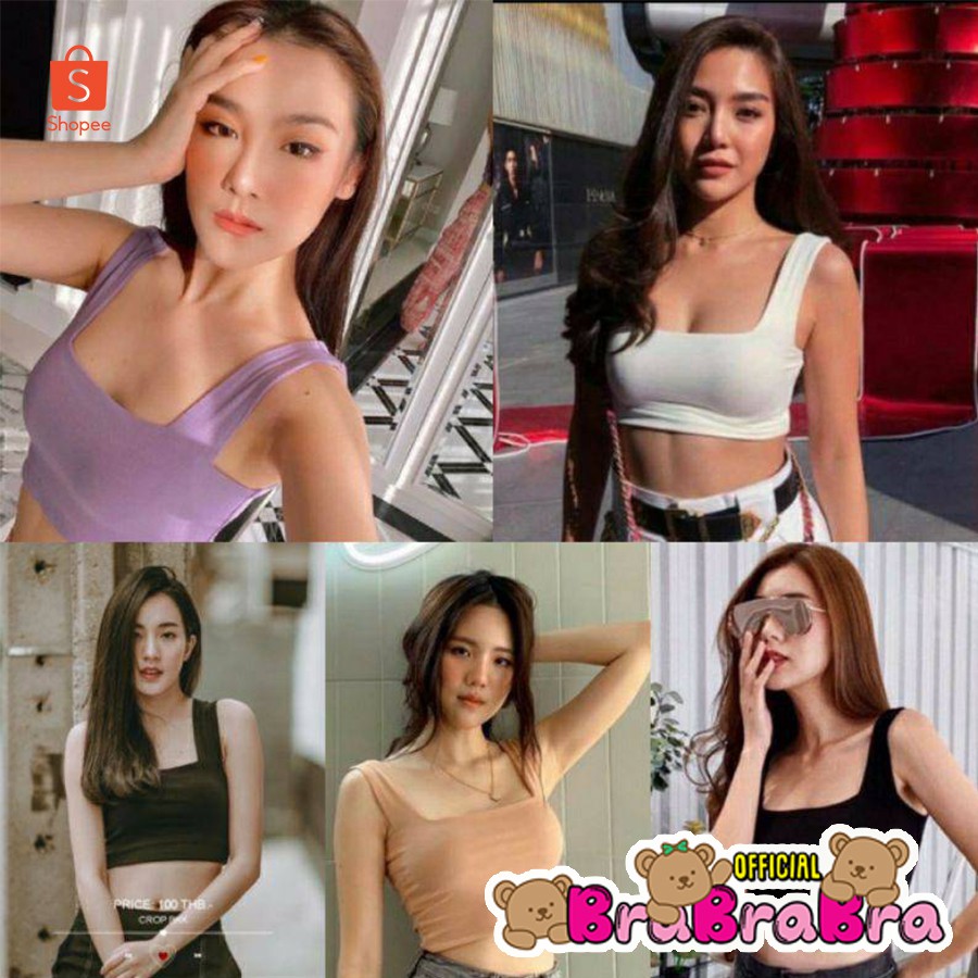[ส่งจากไทย] 𝑩𝒓𝒂𝑩𝒓𝒂𝑩𝒓𝒂  #bra-118 #ล้างสต๊อค เสื้อกล้าม เสื้อ ครอป คอเหลี่ยม