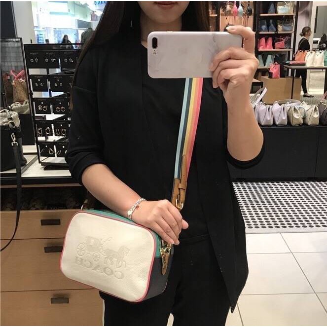 JES CROSSBODY IN COLORBLOCK (COACH F72704) | Shopee Thailand