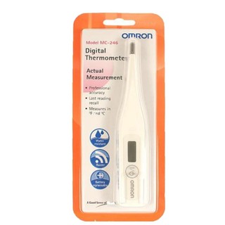 [เปลี่ยนถ่านได้] Omron Thermometer Digital MC-246 เทอร์โมมิเตอร์วัดไข้ดิจิตอล