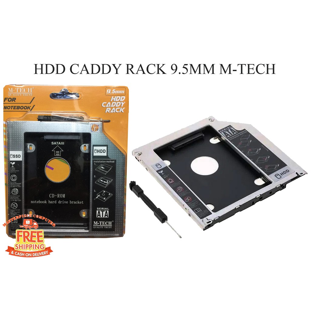 M-TECH HDD CADDY RACK 9.5MM SATA