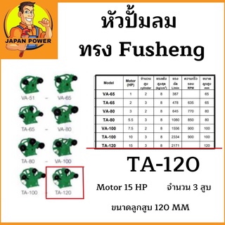 หัวปั้มลม OKURA ทรง Fusheng TA-120 หัวปั้ม ปั้มลม   OKURA 120