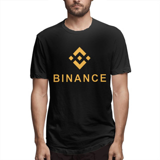 Guijing Binance Exchange Coin เสื้อยืดลําลองสําหรับผู้ชายผ้าฝ้ายแขนสั้นคอกลมเหมาะกับการวิ่งจ็อกกิ้ง